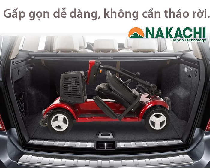 gấp gọn dễ dàng Xe điện 4 bánh nakachi NC-X01